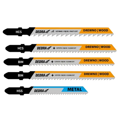 Image de Jeu de lames de scie sauteuse 5pcs.