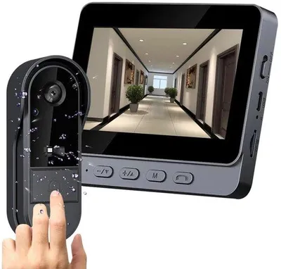 Obrázek produktu pro Bezdrátový videovrátný systém s rozlišením 1080p, 4,3" IPS displejem, nočním viděním, obousměrným interkomem, voděodolností a 170° širokoúhlým objektivem