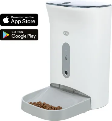 Produktbild von TRIXIE Futterautomat TX-C Smart 4.5L Pro - weiß/grau - 4,5 l/24 × 38 × 19 cm