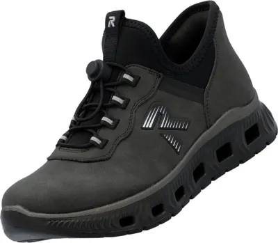 Image de Rieker Damen Slipper Dunkelgrau