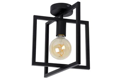 Zdjęcie produktu dla Lampa sufitowa LUUK czarna 1xE27x40W metal wym:26x27x25cm IP20 Lucide