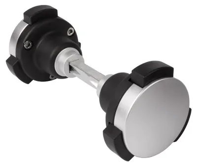 Produktbild von Alberts 415662 LOCINOX Sicherheitsknaufpaar KIDLOC, eloxiertes Aluminium mit Polyamid, für Schlosstypen mit 8 mm Drückerstift, mit Sicherheitsöffnung durch gleichzeitiges Drücken und Drehen
