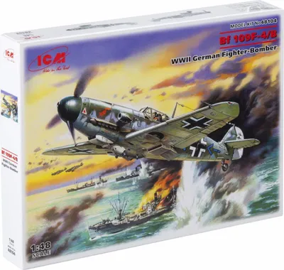 Produktbild von ICM 48104 - 1:48 Messerschmitt Bf 109F-4/B - Neu