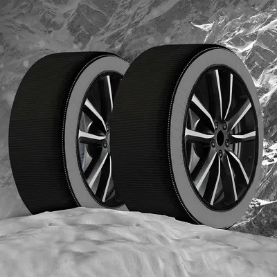 Productafbeelding van Textiel sneeuwketting voor banden, sneeuwketting voor auto, getest volgens EN 16662-1, kleur zwart, maat (XXL)