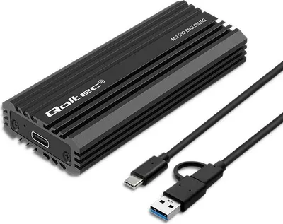 Zdjęcie produktu dla Qoltec Enclosure for drive M.2 SATA, NVMe, USB C, 2TB