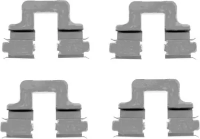 Produktbild von TEXTAR 82509000 Zubehörsatz Scheibenbremsbelag Hinten für VW GOLF VI (5K1) Golf V Schrägheck (1K1) TOURAN (1T1, 1T2) TIGUAN (5N) Passat Variant (3C5)