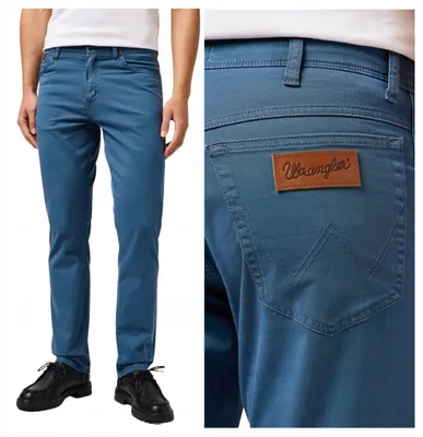 Obrázok produktu pre Wrangler | Jeans pre pánov, model Texas Slim Fit, tmavomodrá farba, veľkosť W33 L30