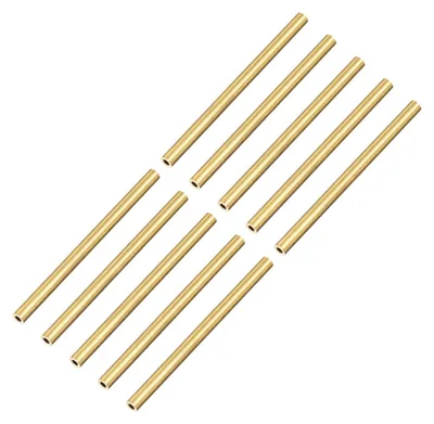 Messingrohr 2x0,5x30 mm, 16 Stück, Bastelrohre