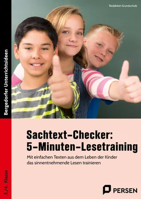 Produktbild von Sachtext-Checker: 5-Minuten-Lesetraining - GS