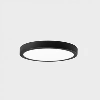 Image de KOHL LIGHTING KOHL-Lighting DISC SLIM plafonnier 300 mm noir 24 W CRI 80 3000K PUSH
