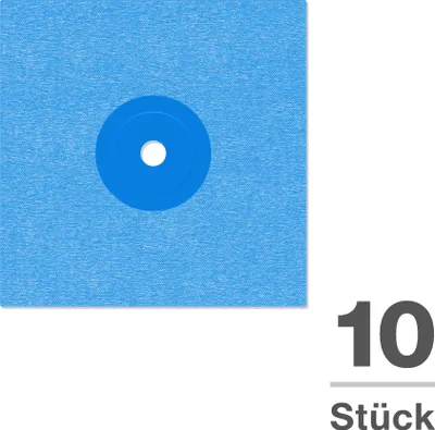 Produktbild von Isolbau Wandmanschette P3 Blau - 10 Stück 120 mm Dichtband - Wasserdichte Manschette für Sanitär, Dusche, Bad, Fliesen, Isolierung Abdichtung Dichtmanschette für Innen- & Außenbereich