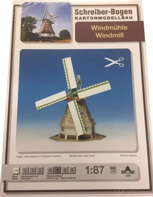 Image de Schreiber-Bogen Maquette en carton Moulin à vent HO