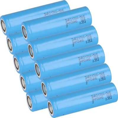 Produktbild von 10x Samsung INR21700-50E 3,6V 5000mAh 10A Li-Ion-Akku