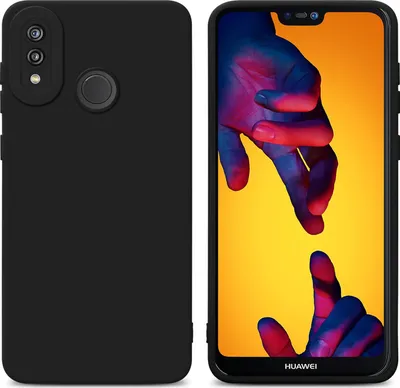 Produktbild von Cadorabo Hülle für Huawei P20 LITE 2018 / NOVA 3E Schutz Hülle in Schwarz TPU Silikon Etui Case Handyhülle
