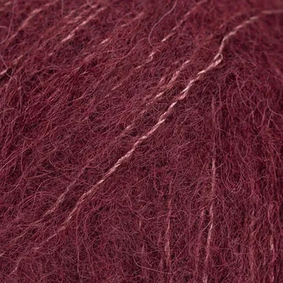 Obrázek produktu pro Vlna Drops Brushed Alpaca Silk – barva pflaumenrot (švestková), pro pletení a háčkování