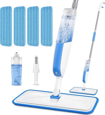 Produktbild von Sprühwischer Bodenwischer MANGOTIME Wischmopp Spray Mop 4 Wischpads