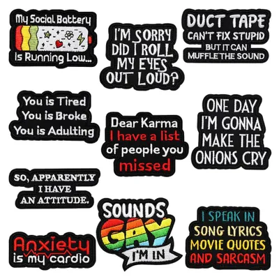 10 taktische Karma-Bumerang-Patches, Klett, lustig, für Rucksäcke