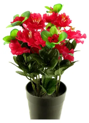 Produktbild von künstliche Azalea im Topf ca. 28 cm Kunstblume Kunstpflanze (Lila)
