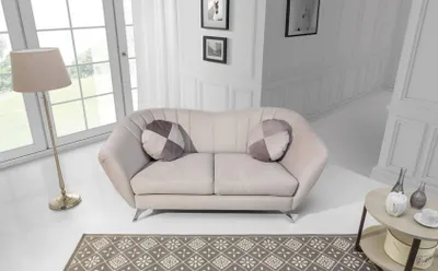 Zdjęcie produktu dla Design 2-osobowe sofy relaksacyjne sofa tekstylna tapicerka kanapa tkanina sofa łóżko do spania
