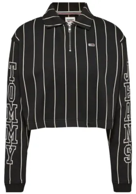 Immagine prodotto di Tommy Hilfiger - Felpa da donna, taglio corto NA359 (XS) (Nero)