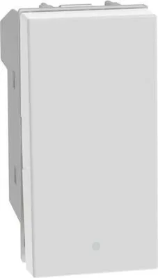 Produktbild von Bticino MatixGO 1P NO 10AX 1 Modul weißer Wippschalter JW4005