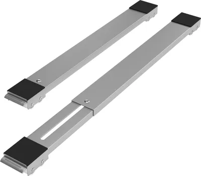 Produktbild von Wasophoogte Möbelrollen mit Bremse, Robuster Möbelroller, Stabiler Transportroller aus Stahl, Verstellbar 50-70 cm, Ideal für Möbel, Grau