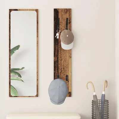 Produktbild von Möbel 2025 - Wandmontierter Kleiderständer Altholz 20 x 1,5 x 100 cm - Wandregale Neu2781