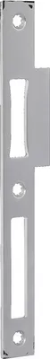 Productafbeelding van Lappenschliebleplaat B 9000, roestvrij staal, scharnierzijde, breedte 24 x lengte 216 mm, DIN-links