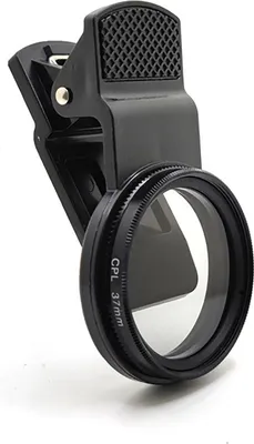 Obrázok produktu pre 37 mm CPL polarizátor pre mobilné telefóny univerzálny klip na kruhový filter na odstránenie odrazového svetla