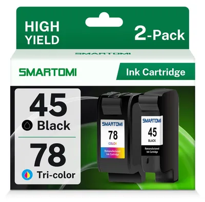 Produktbild von SMARTOMI 45 78 Tintenpatronen kompatibel für HP 45 78 schwarz Farbe