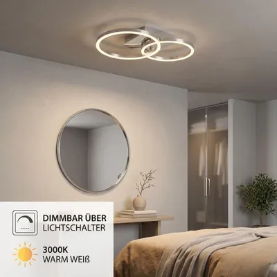 Produktbild von BRILONER Decken-Wandleuchte LED 14,5W chrom-alu