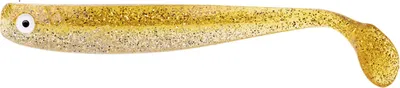 Produktbild von ZECK ZANDER Gummi 12cm Goldglitter | 3 Stk.