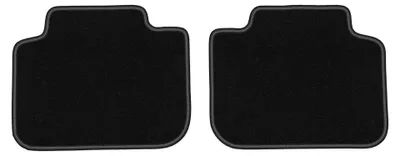 Produktbild von Velours-Fußmatten Hinten für BMW X1 F48 2015-2019 (SUV) – 2-tlg, Schwarz, passgenau – Wielganizator LUX