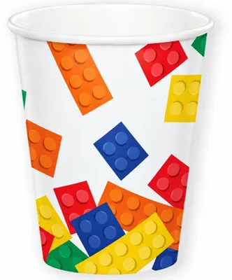 Produktbild von Becher Block party, 266 ml, 8Stk.