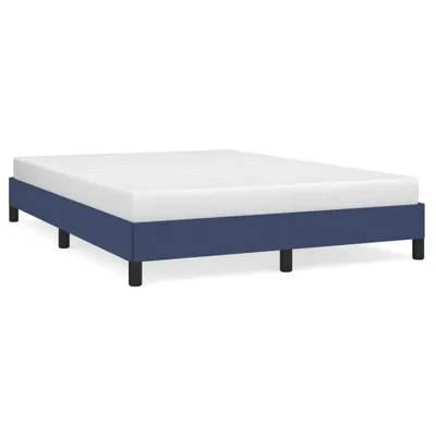 Produktbild von Bettgestell ohne Matratze Blau 140x190 cm Stoff