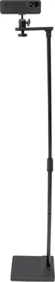 Immagine prodotto di Supporto da pavimento per proiettore - Base regolabile in altezza - Altezza 122-154 cm - Rotazione 360° - Inclinazione 90° - Carico massimo 4 kg - Nero
