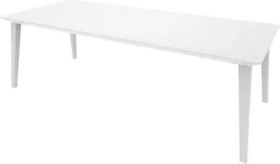Produktbild von ALLIBERT GARDEN Lima Tisch 240 6-10 Personen mit Verlängerung - Zeitgenössisches Design - Weiß
