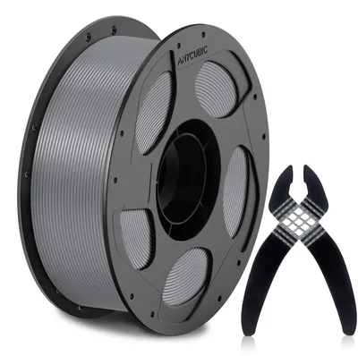 TPU-Filament 1,75 mm, 68D, flexibel, 1 kg grau