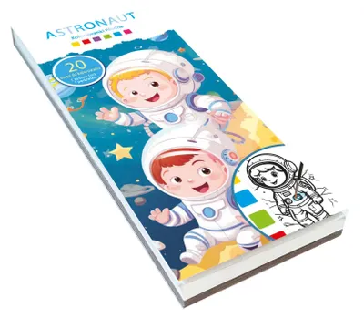 Obrázek produktu pro Omalovánky s vodovými barvami Astronauti – AVANTI