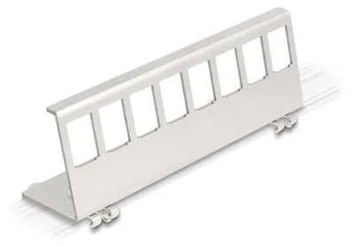 Produktbild von Delock Keystone Metall Halterung 8 Port für Hutschiene