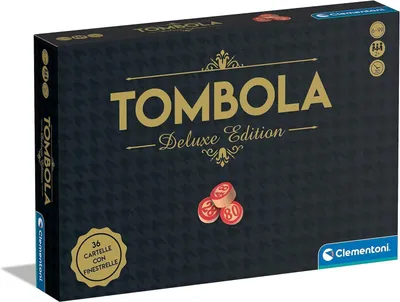 Produktbild von Clementoni Tombola Deluxe Gesellschaftsspiel mit 36 nummerierten Loskarten