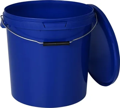 Produktbild von BenBow Eimer mit Deckel mit Metalgriff 30L Anzahl: 100 Stk., Blau BSR-, Luftdicht, Lebensmittelecht, BRC-, auslaufsicher