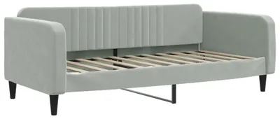 Obrázok produktu pre Denná posteľ svetlosivá 100x190 cm zamat