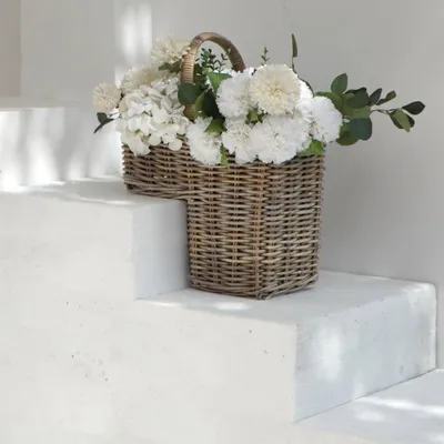 Produktbild von Treppen-Pflanzkorb VERONA natural ca.43cm Treppenkorb Kubu Grey