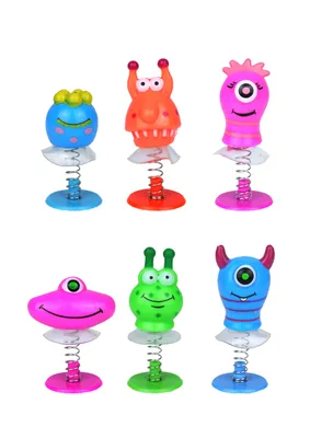 Produktbild von Monster Jump Ups (4–5 cm), 6 verschiedene Designs, 2er Set