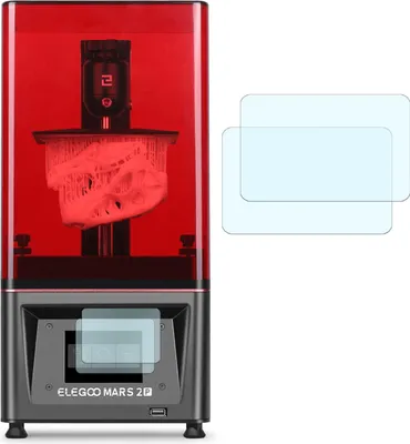 Produktbild von [2 Stück] Screen Protector Schutzfolie passend für Elegoo Mars Pro - Mars 2 Pro 3D Drucker Displayschutzfolie