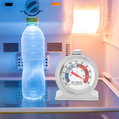 Image de Thermomètre à cadran en acier inoxydable pour congélateur et réfrigérateur Jauge de température Outil