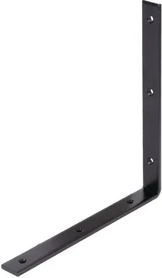 Produktbild von Balkenwinkel 250x250x26 mm schwarz kunststoffbeschichtet 1 Stück