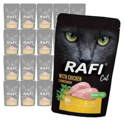 Zdjęcie produktu dla Rafi Cat Adult z Kurczakiem 20x100g Bezzbożowa Mokra Karma Dla Kota