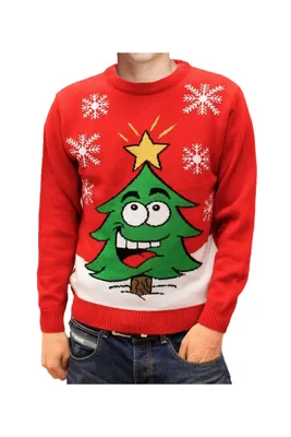Obrázek produktu pro Svetr s vánočním motivem Xmas Tree červený M